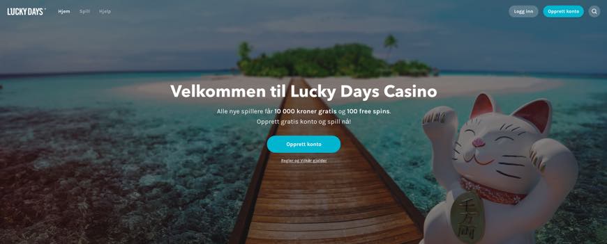 Luckydays free spins