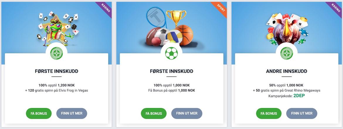 Velkomstbonus på 20Bet