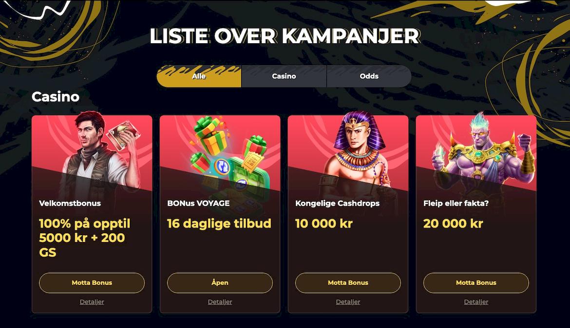 Velkomstbonus på Boomerang