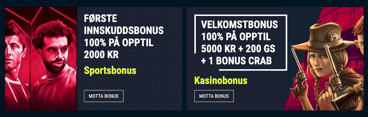 Velkomstbonus på Rabona