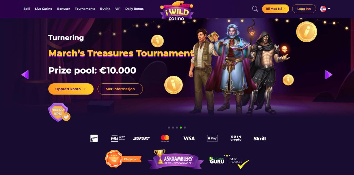 iWild Casino Casino Anmeldelse